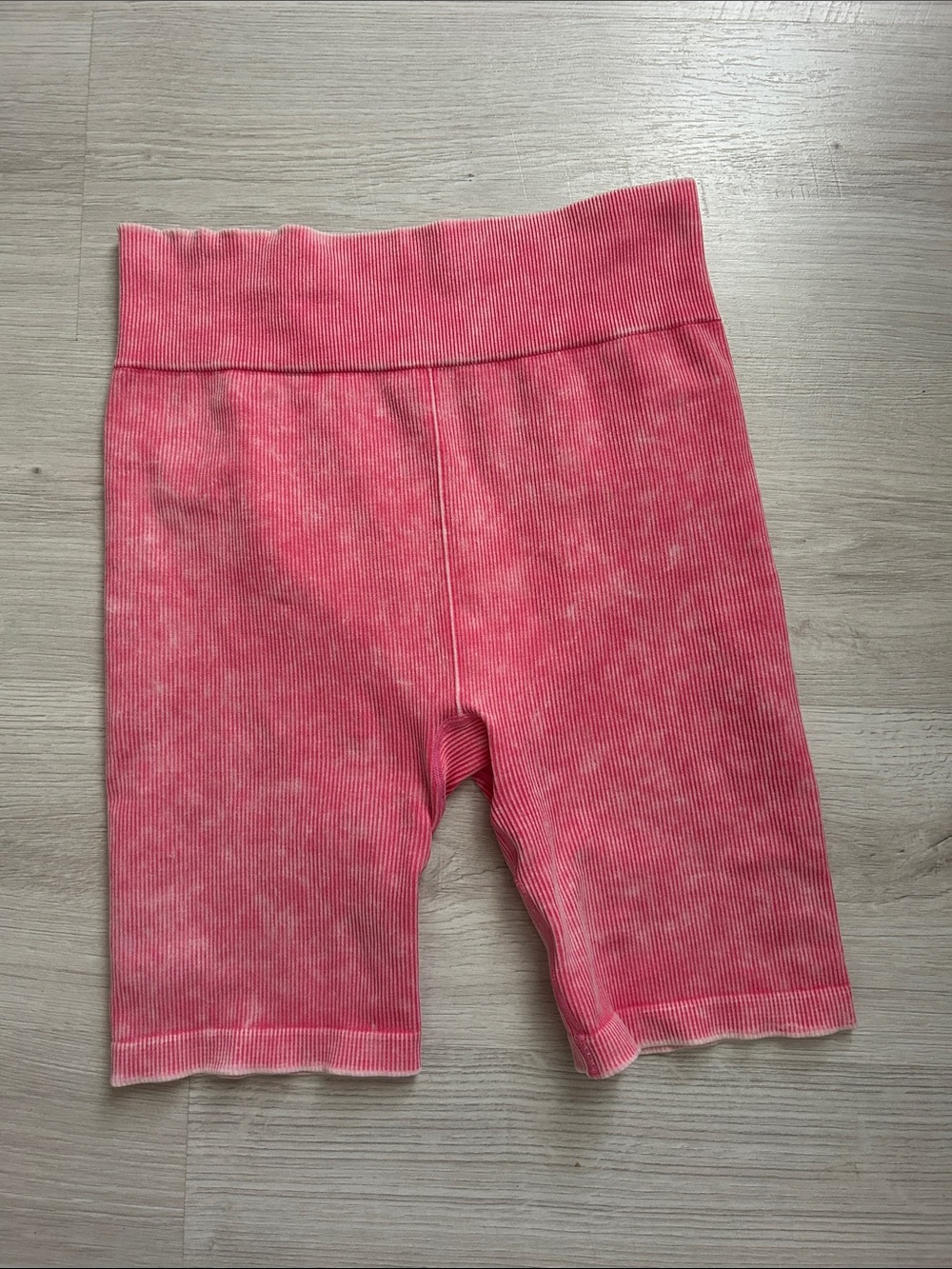 No Boundaries Ribbed Pink Bike Shorts